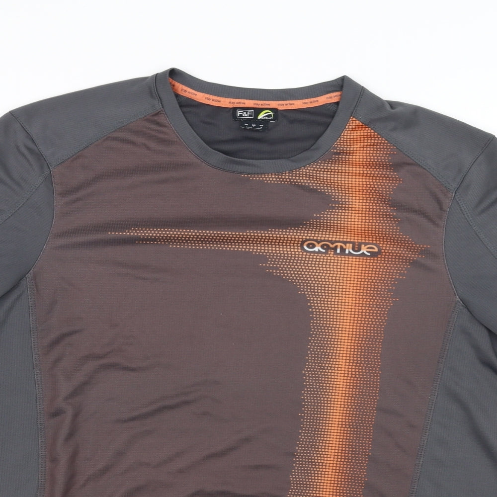 F&F Mens Grey    T-Shirt Size L