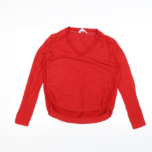 Red Herring Womens Red   Basic T-Shirt Size 12