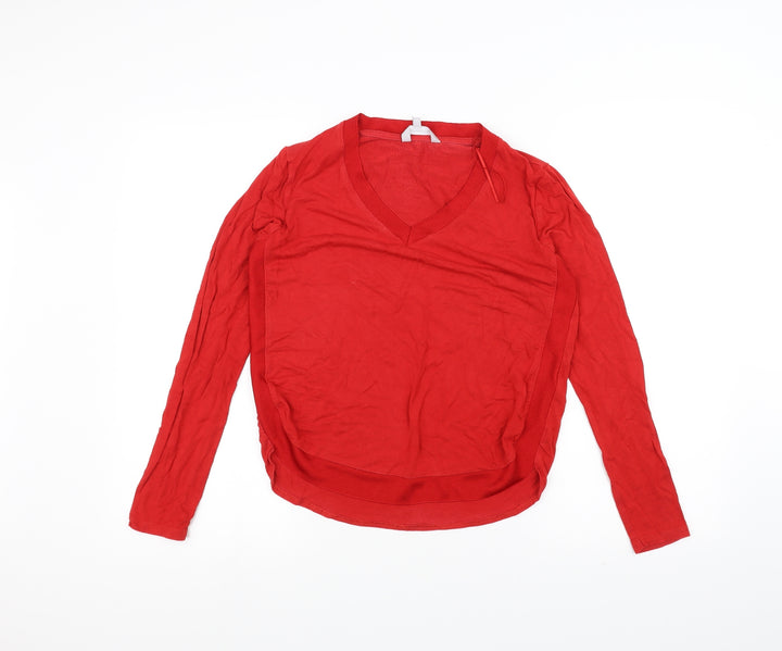 Red Herring Womens Red   Basic T-Shirt Size 12