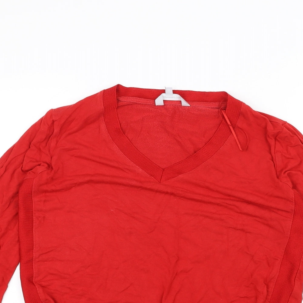 Red Herring Womens Red   Basic T-Shirt Size 12