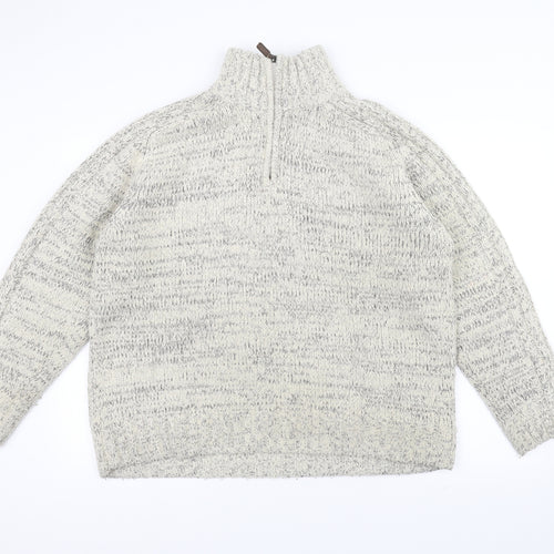 stonebay Womens White  Knit Pullover Jumper Size L