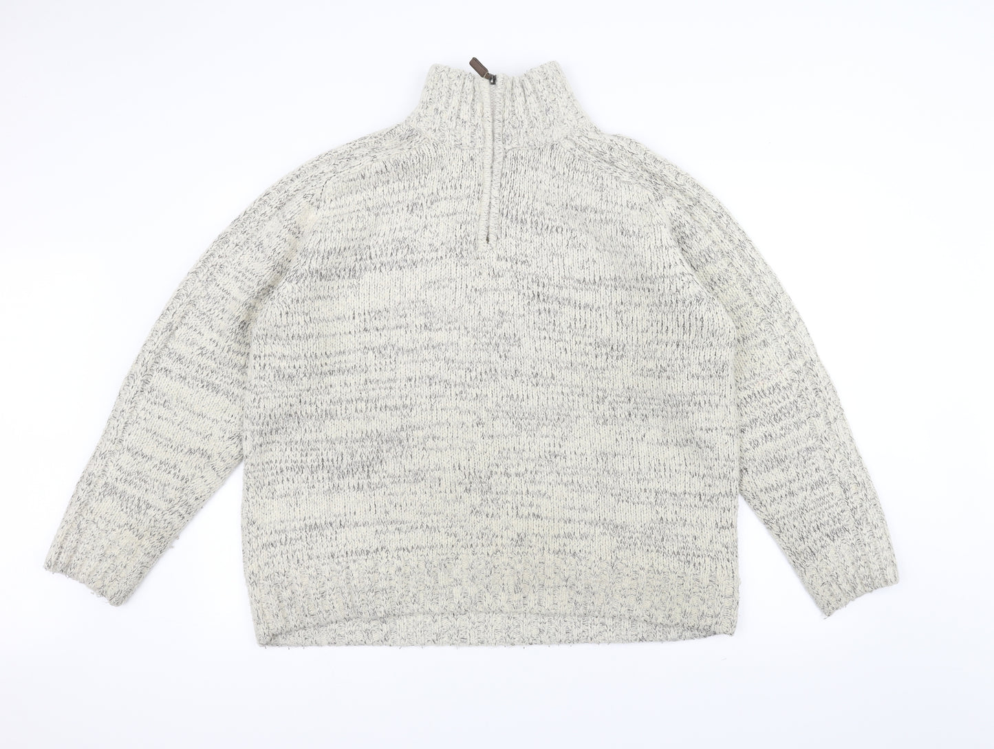 stonebay Womens White  Knit Pullover Jumper Size L