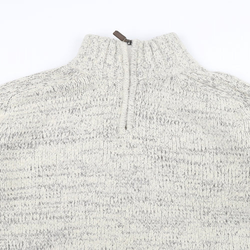 stonebay Womens White  Knit Pullover Jumper Size L