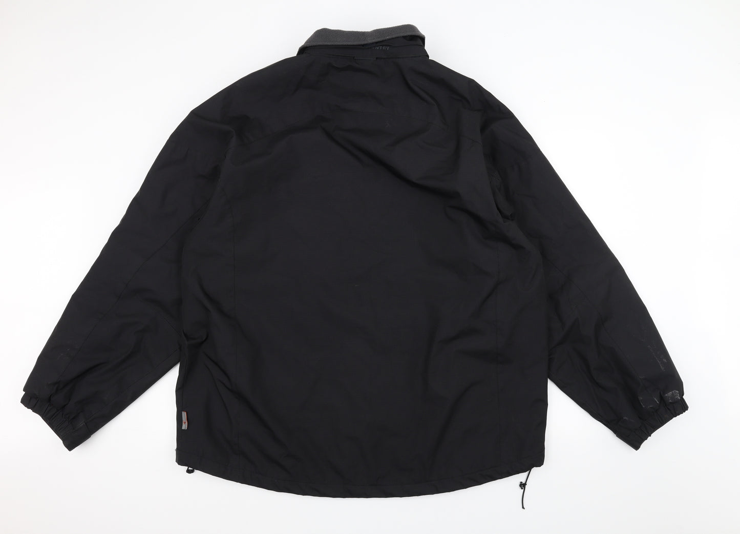 Free Country Mens Black   Pea Coat Coat Size XL