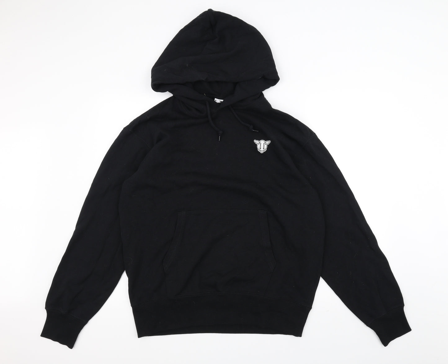 uni Mens Black   Pullover Hoodie Size M