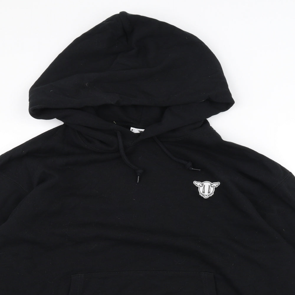 uni Mens Black   Pullover Hoodie Size M
