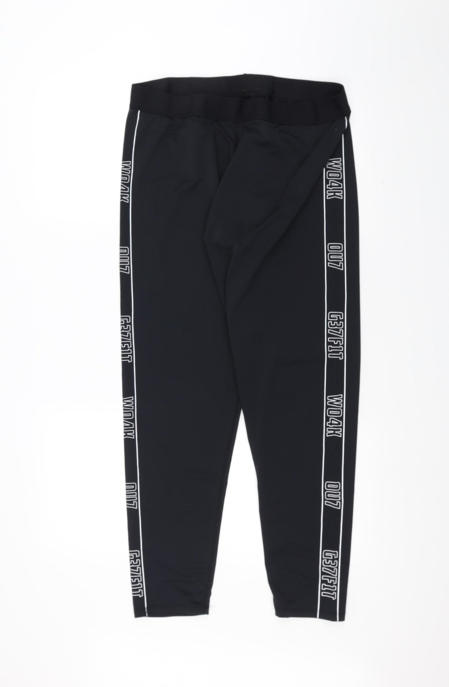 work out Womens Black   Jogger Leggings Size 18 L27 in