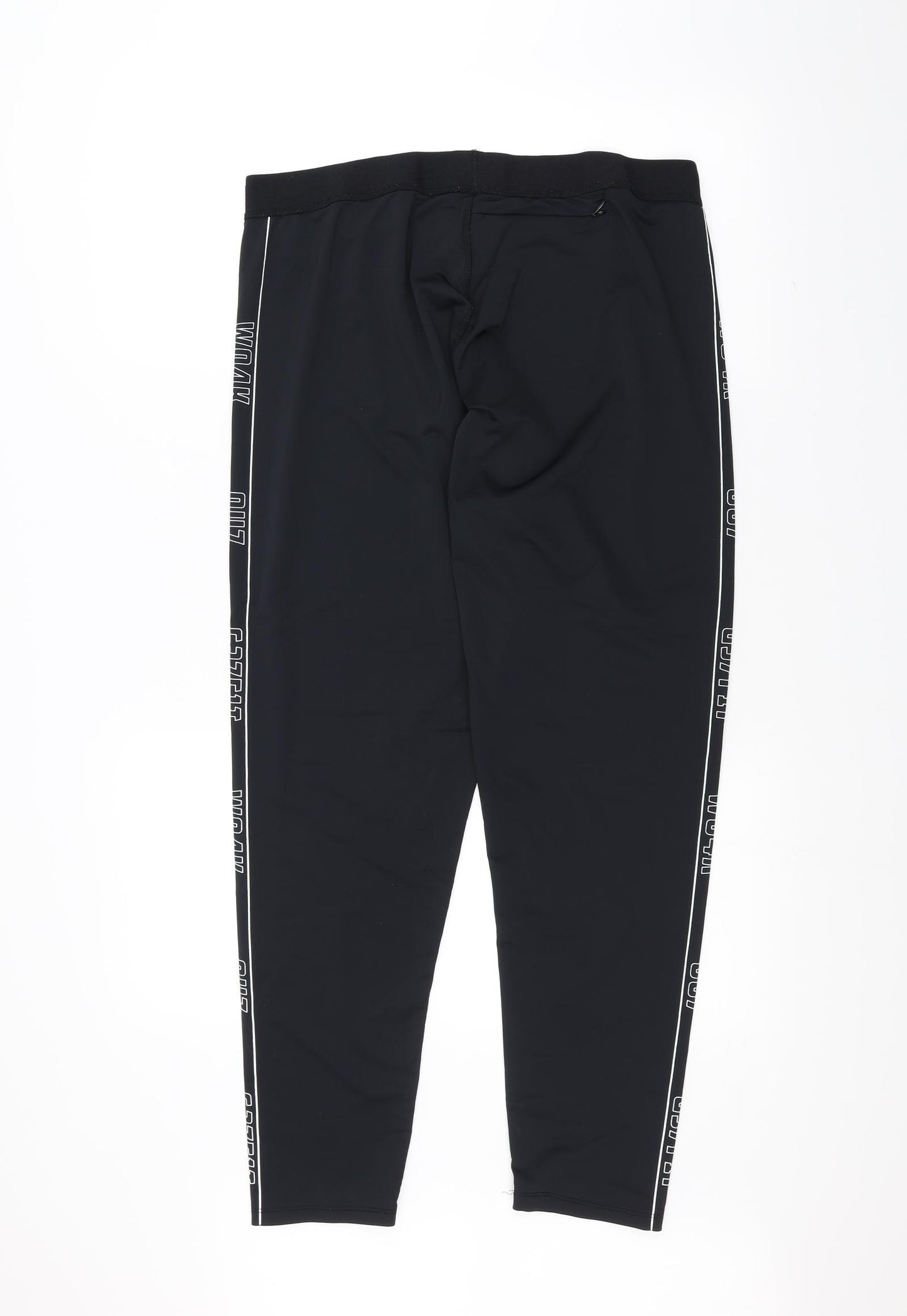 work out Womens Black   Jogger Leggings Size 18 L27 in