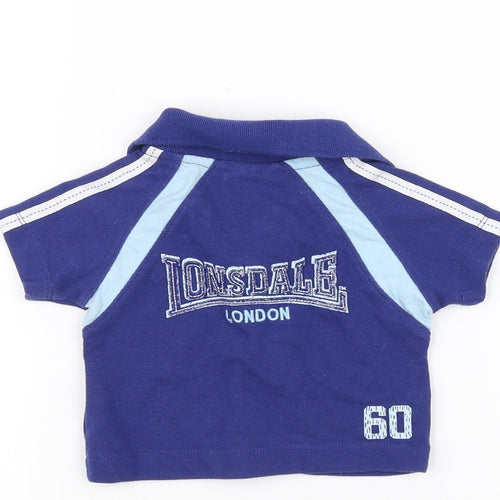 Lonsdale Baby Blue   Basic Polo Size 0-3 Months