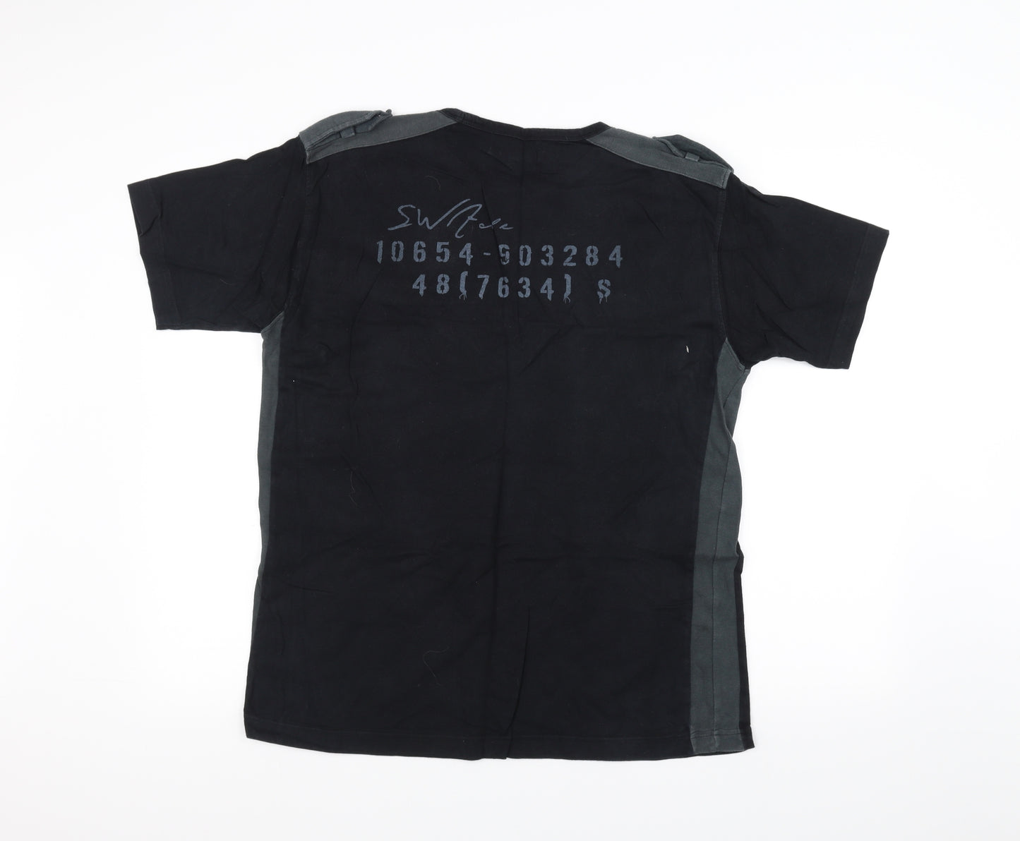 Swade Mens Black    T-Shirt Size XL