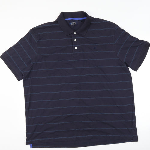 stone bay golf Mens Blue Striped   Polo Size 2XL