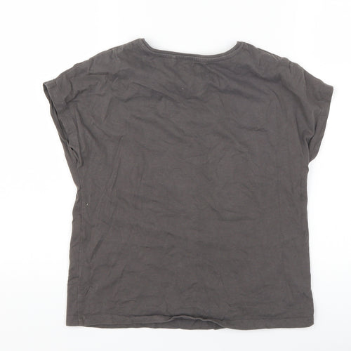 NEXT Girls Grey   Basic T-Shirt Size 7 Years  - sister sister