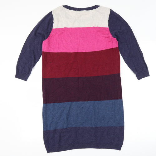 TU Womens Blue Striped  Jumper Dress  Size 12