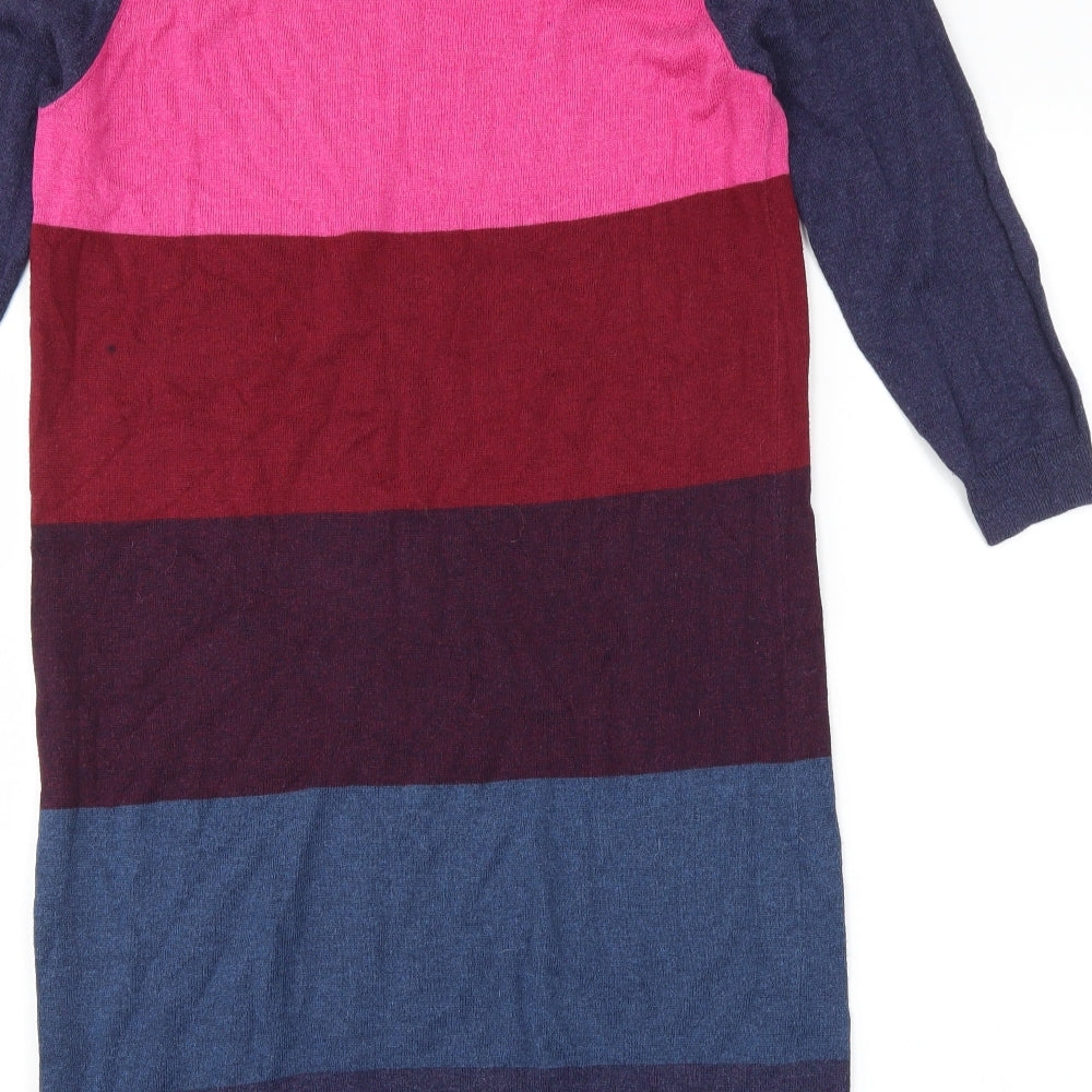 TU Womens Blue Striped  Jumper Dress  Size 12