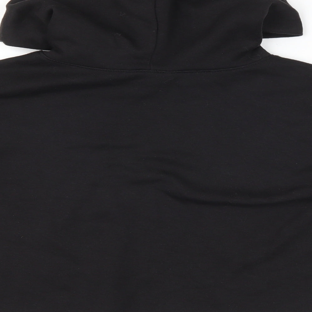 New Look Girls Black Striped  Pullover Hoodie Size 12-13 Years  - usa