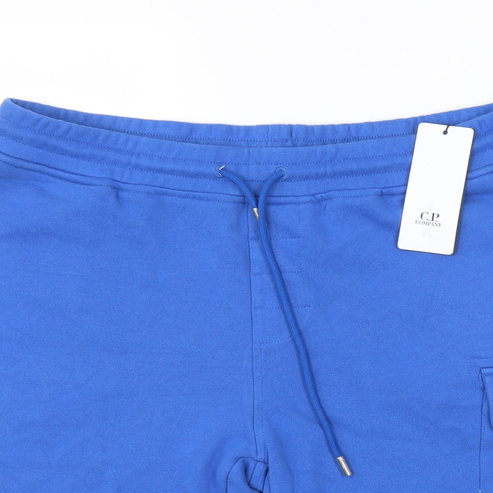 C.P. Company Mens Blue   Sweat Shorts Size XL