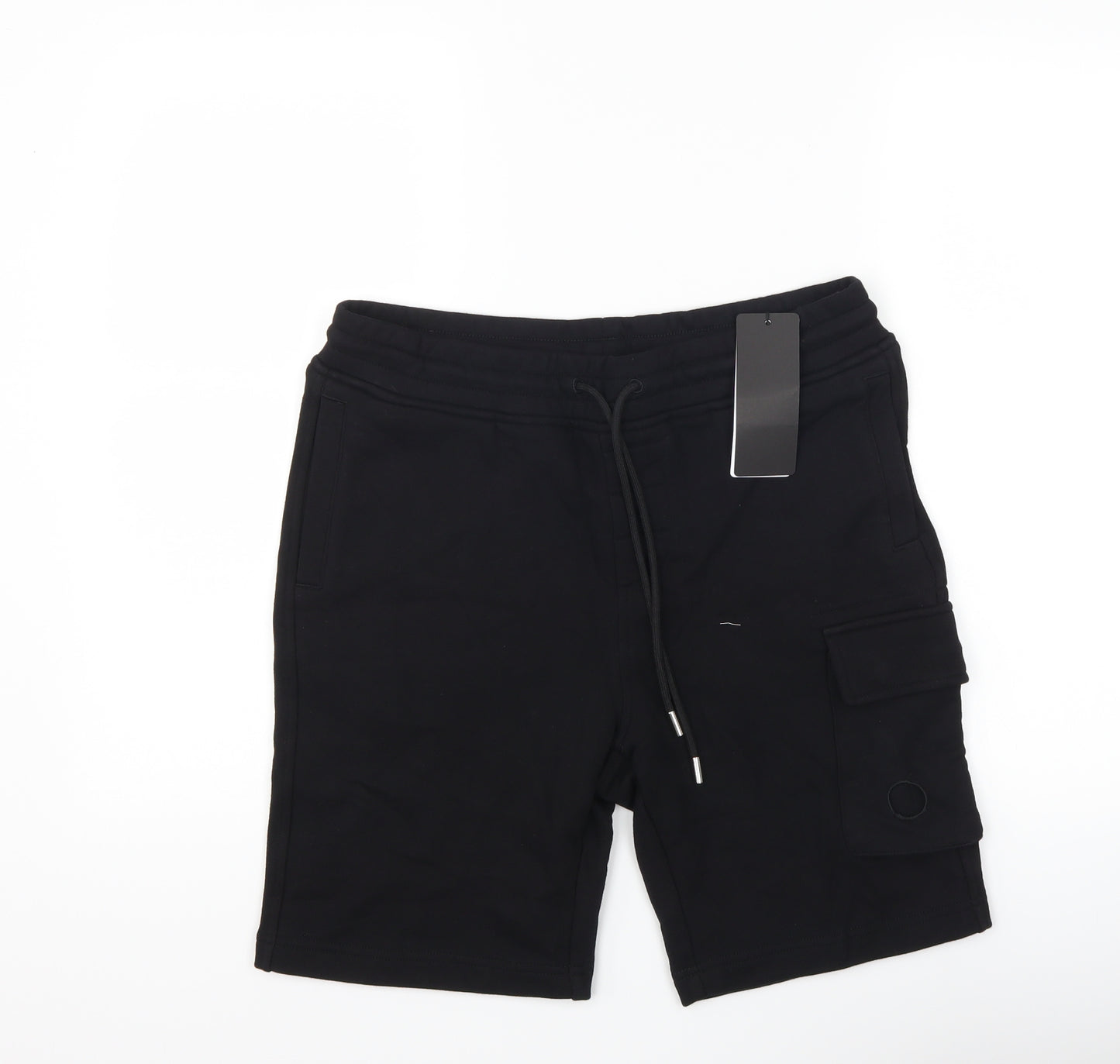 C.P. Company Mens Black   Sweat Shorts Size M