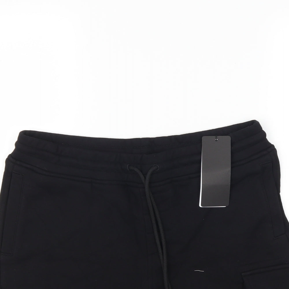 C.P. Company Mens Black   Sweat Shorts Size M