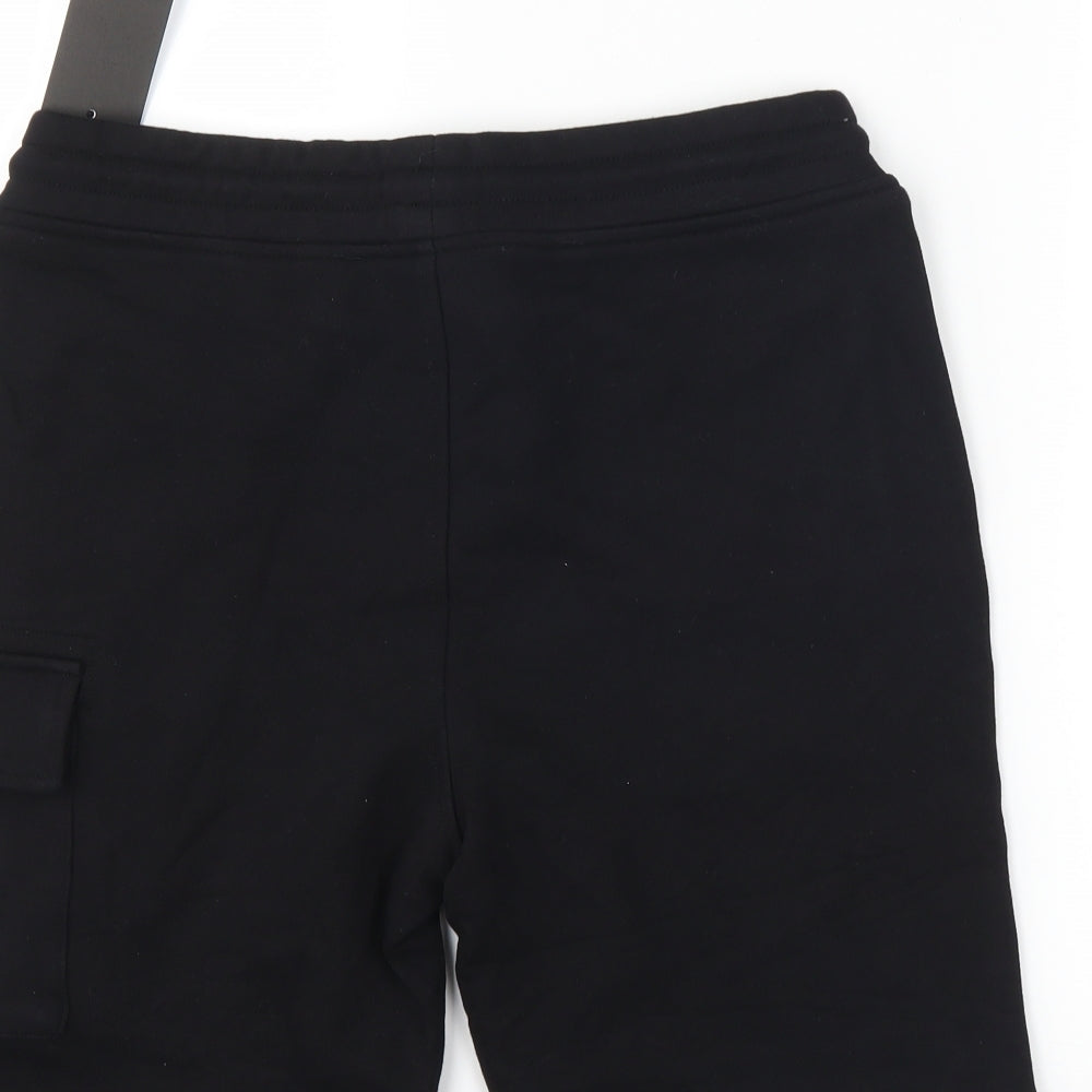 C.P. Company Mens Black   Sweat Shorts Size M