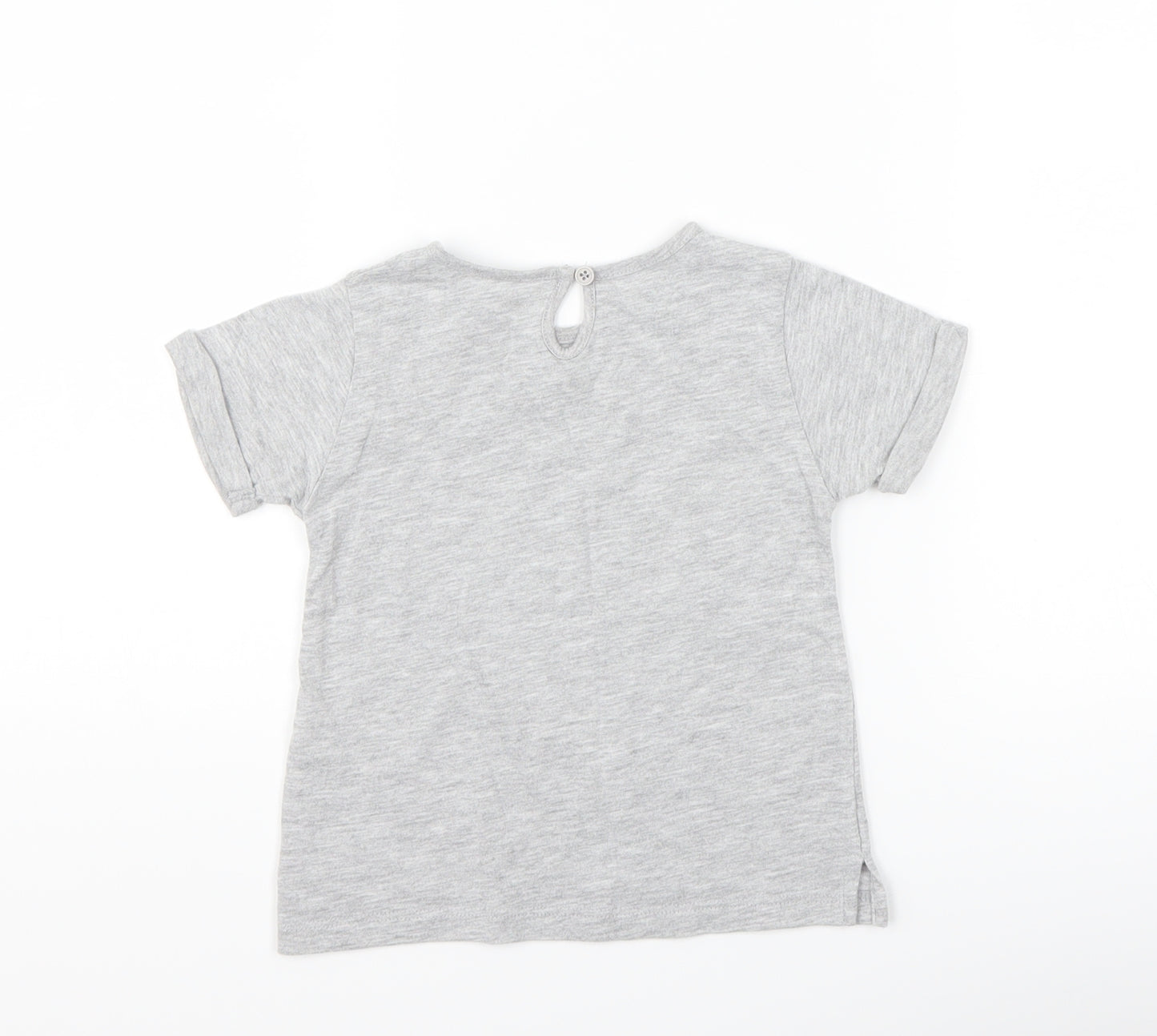 Matalan Girls Grey   Basic T-Shirt Size 18-24 Months  - mama we got this