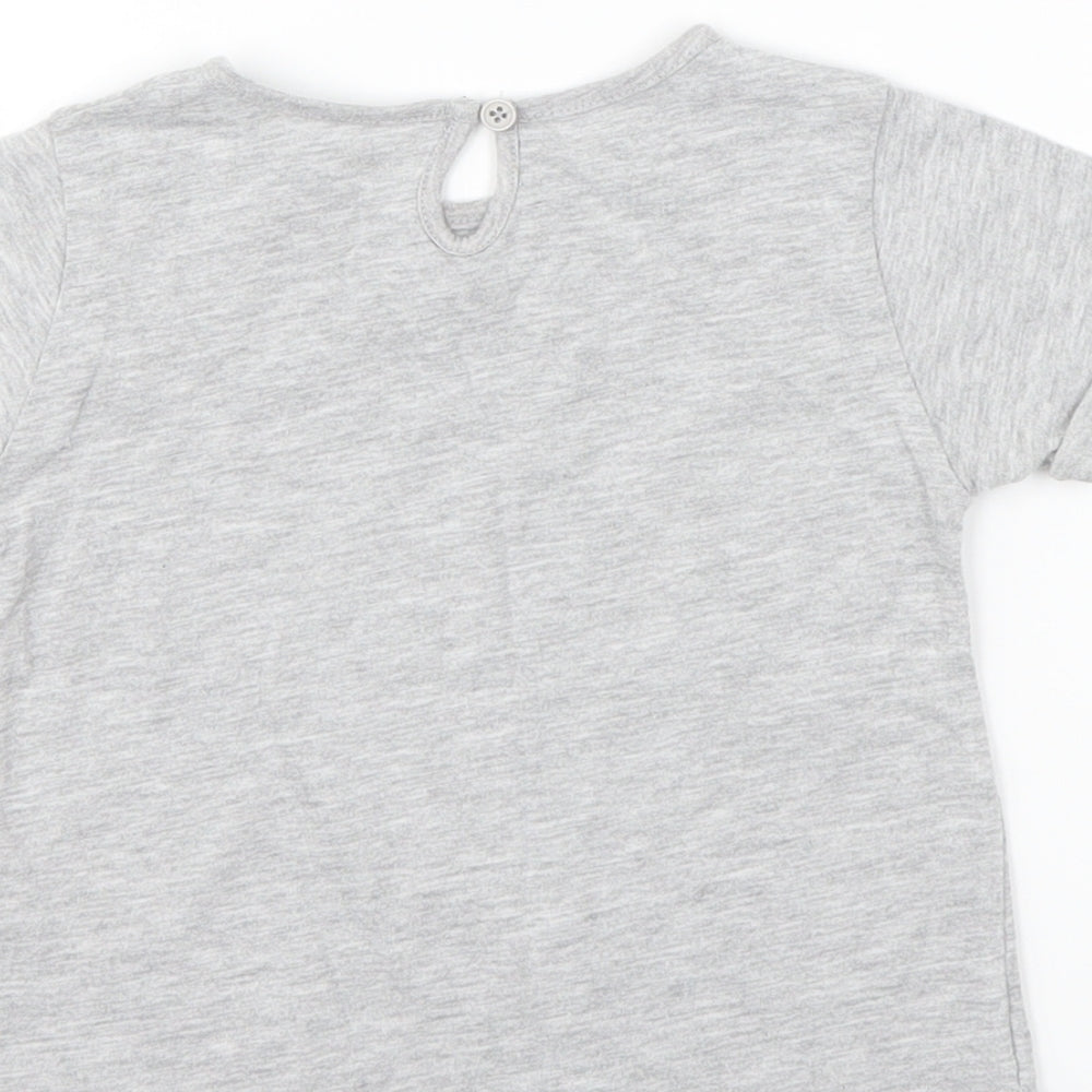 Matalan Girls Grey   Basic T-Shirt Size 18-24 Months  - mama we got this