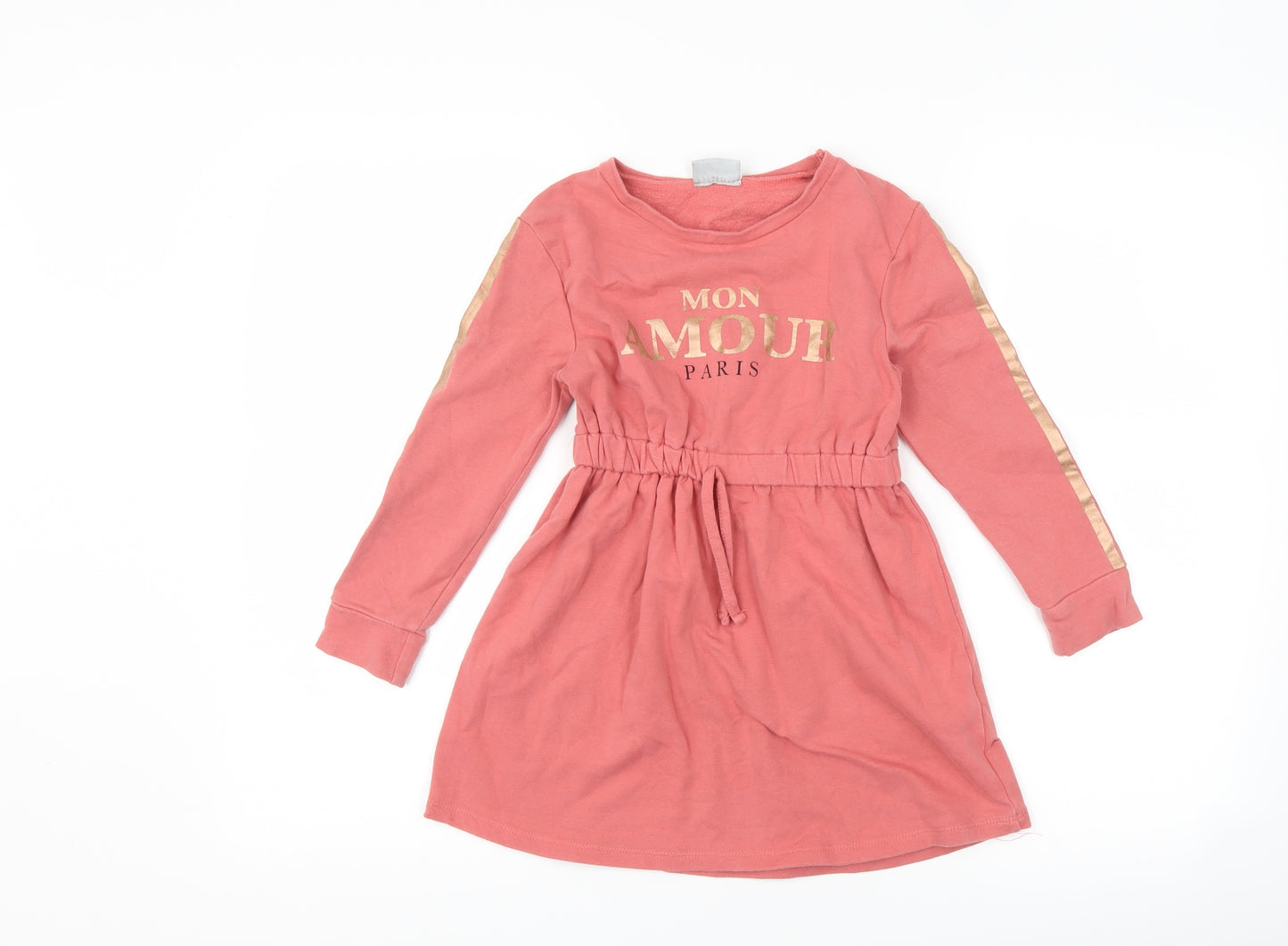 Matalan Girls Pink   Jumper Dress  Size 7 Years  - mon amour paris
