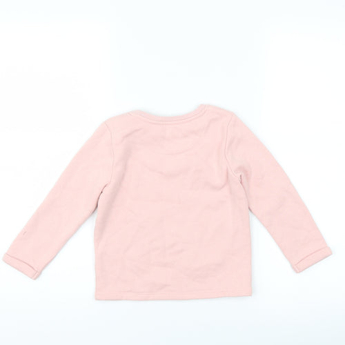 F&F Girls Pink   Pullover Sweatshirt Size 3-4 Years  - slogan