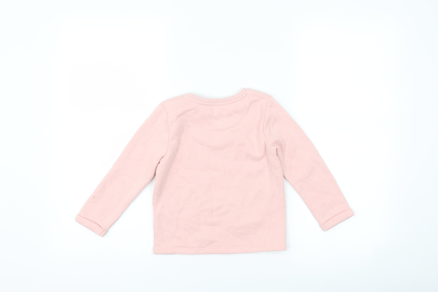 F&F Girls Pink   Pullover Sweatshirt Size 3-4 Years  - slogan