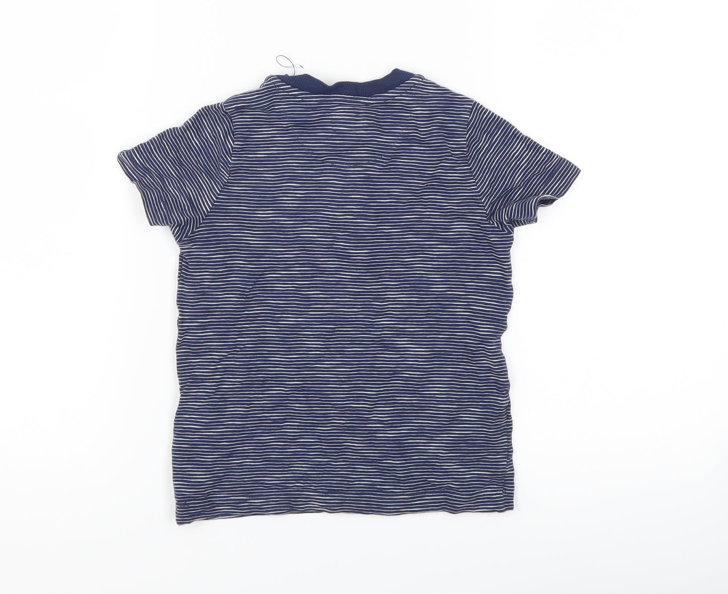 F&F Boys Blue Striped  Basic T-Shirt Size 12-18 Months