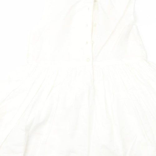 George Girls White Floral  A-Line  Size 5-6 Years