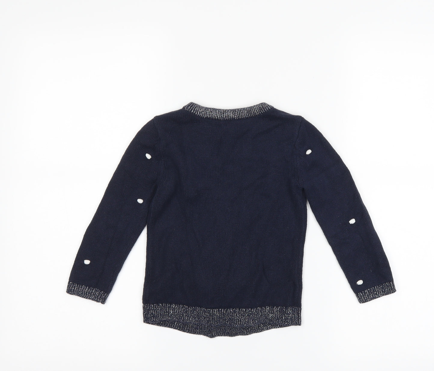 TU Baby Blue Polka Dot  Pullover Jumper Size 18-24 Months  - christmas reindeer