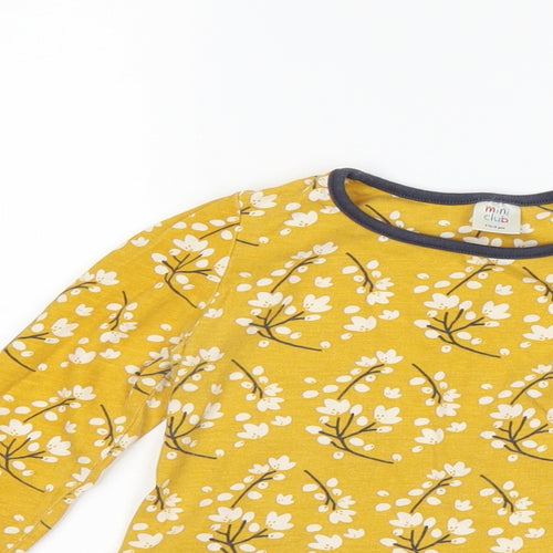 Boots Mini Club Girls Yellow Floral  A-Line  Size 18-24 Months