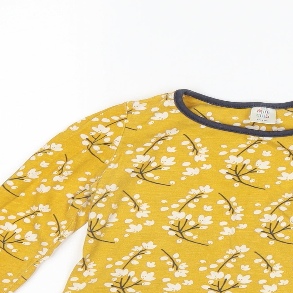 Boots Mini Club Girls Yellow Floral  A-Line  Size 18-24 Months