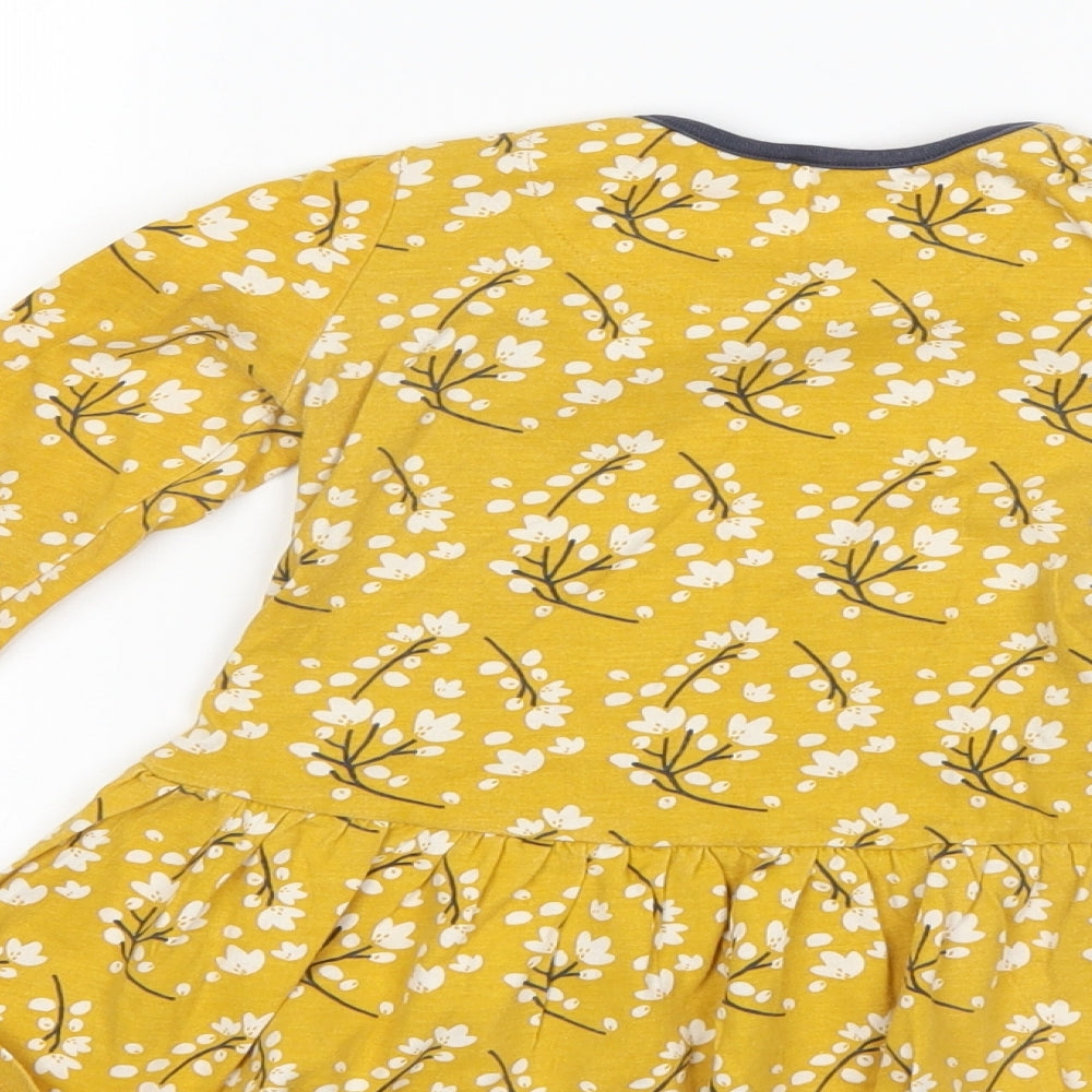 Boots Mini Club Girls Yellow Floral  A-Line  Size 18-24 Months