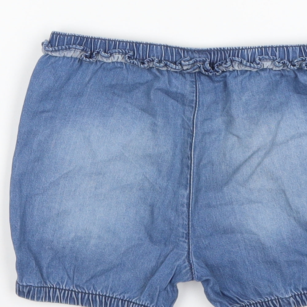 TU Girls Blue  Denim Cropped Jeans Size 18-24 Months  - shorts