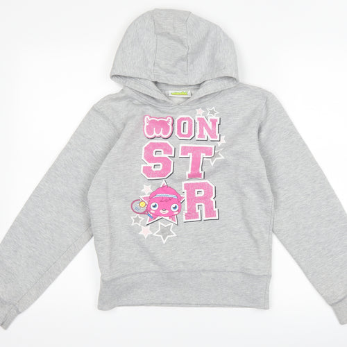 moshi monsters Girls Grey   Pullover Hoodie Size 11-12 Years  - Moshi Monsters
