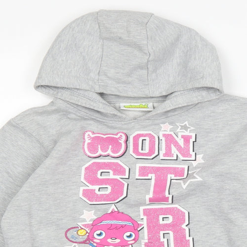 moshi monsters Girls Grey   Pullover Hoodie Size 11-12 Years  - Moshi Monsters