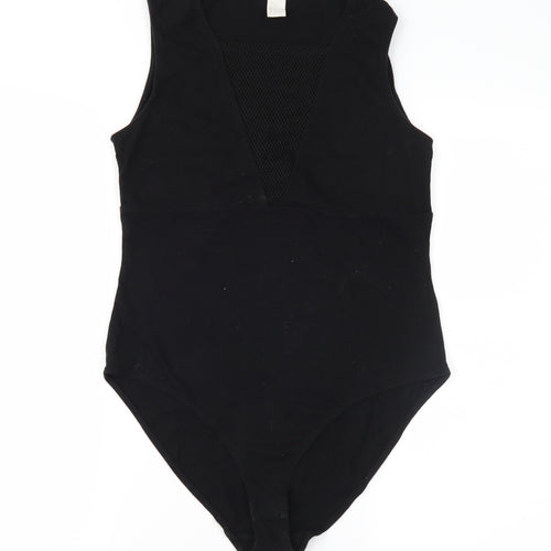 H&M Womens Black  Jersey Basic T-Shirt Size M