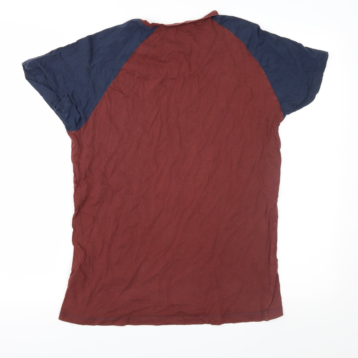 Blend Mens Brown Colourblock   T-Shirt Size M