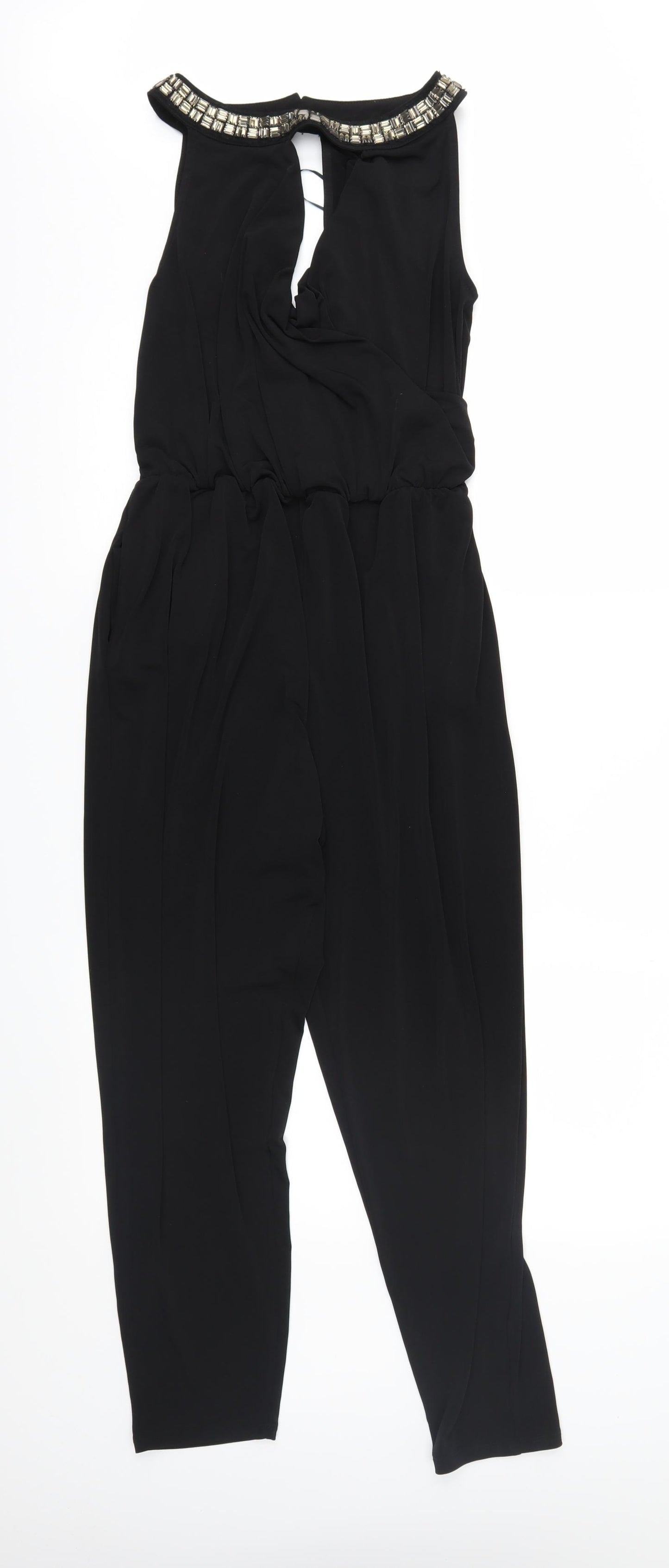 Papaya Womens Black   Jumpsuit One-Piece Size 12 L26 in