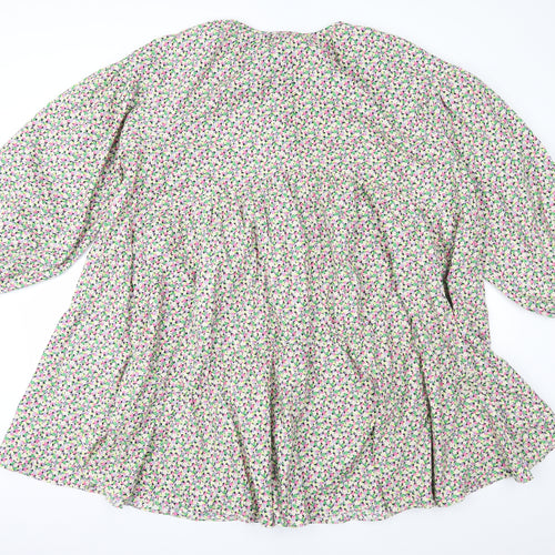 H&M Womens Multicoloured Floral  Fit & Flare  Size XL