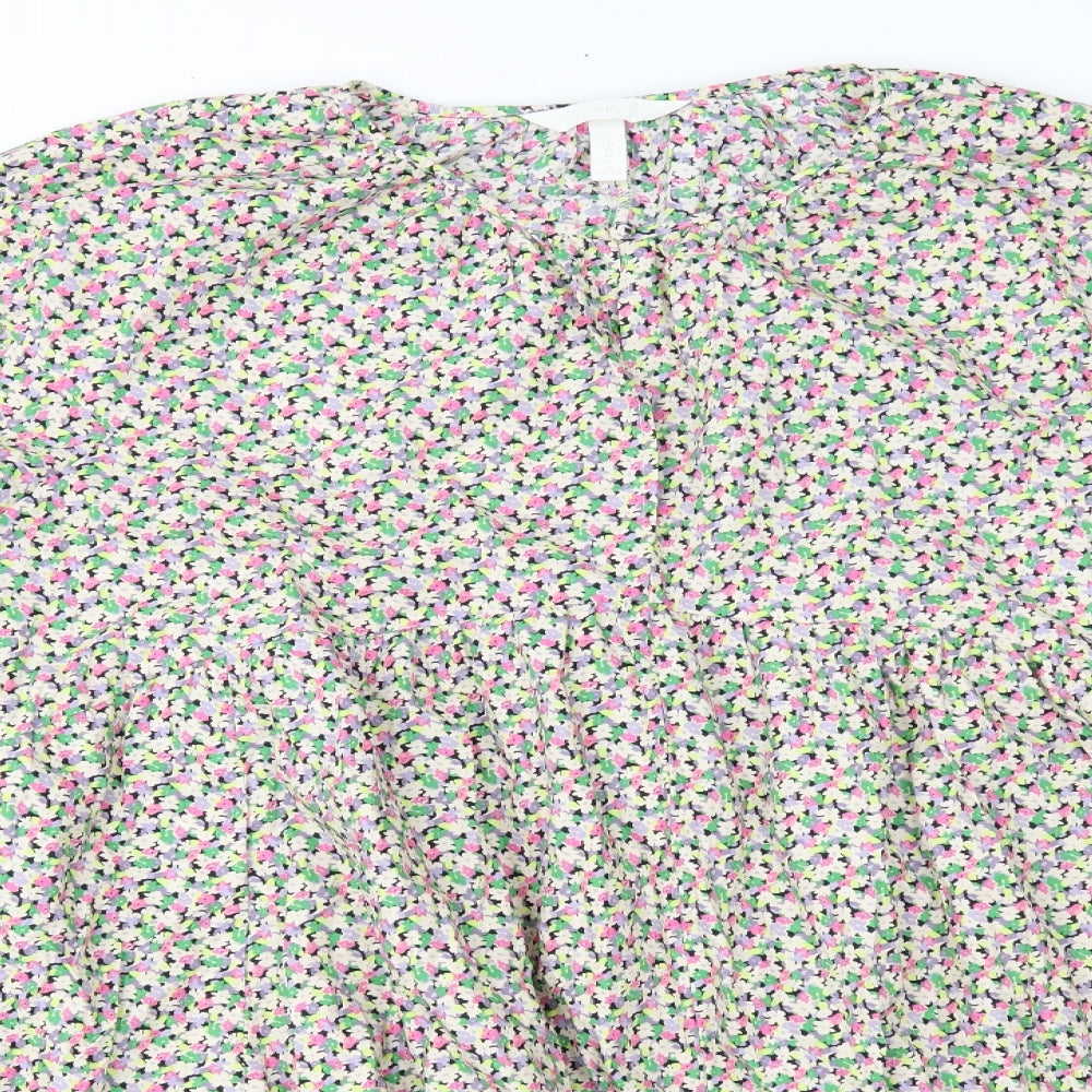 H&M Womens Multicoloured Floral  Fit & Flare  Size XL
