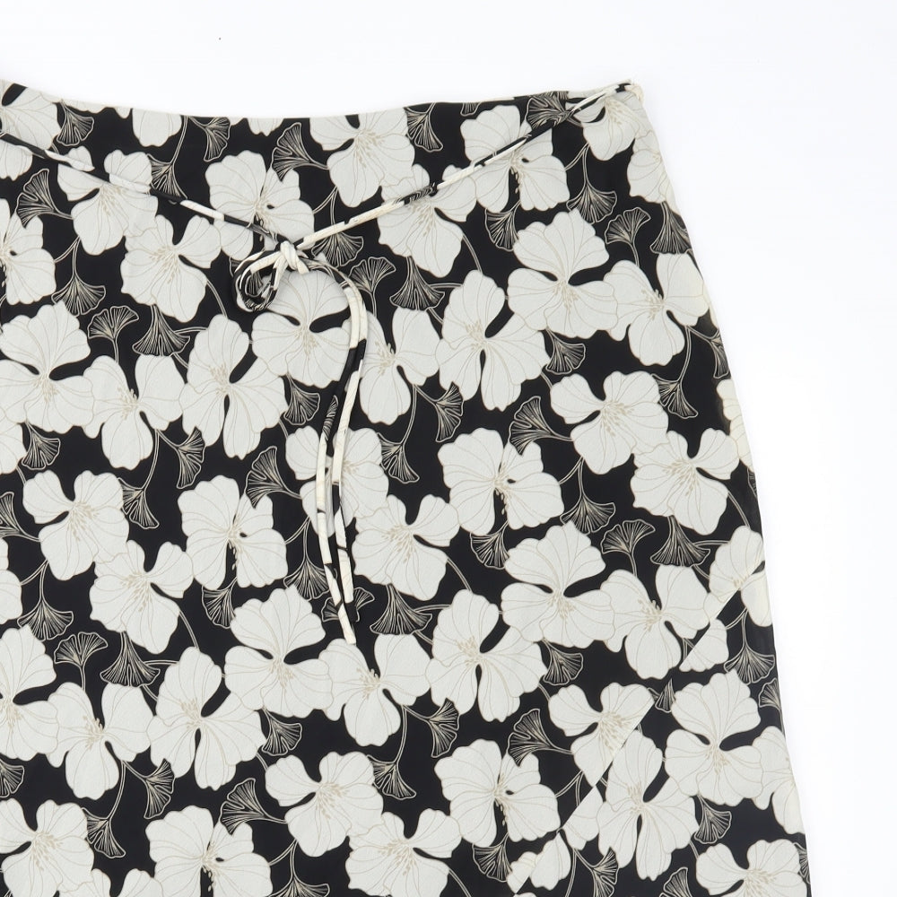 Bonmarché Womens Brown Floral  A-Line Skirt Size 20