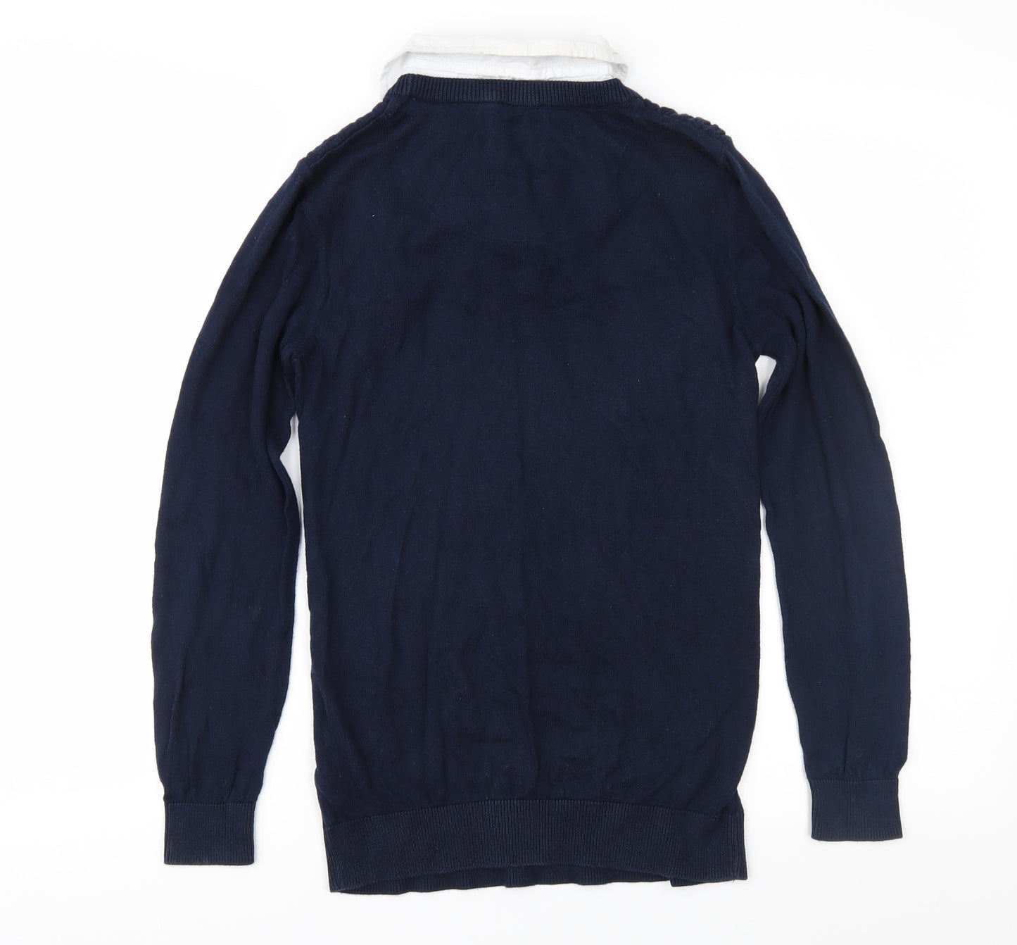Jasper Conran Boys Black  Knit Pullover Jumper Size 11-12 Years