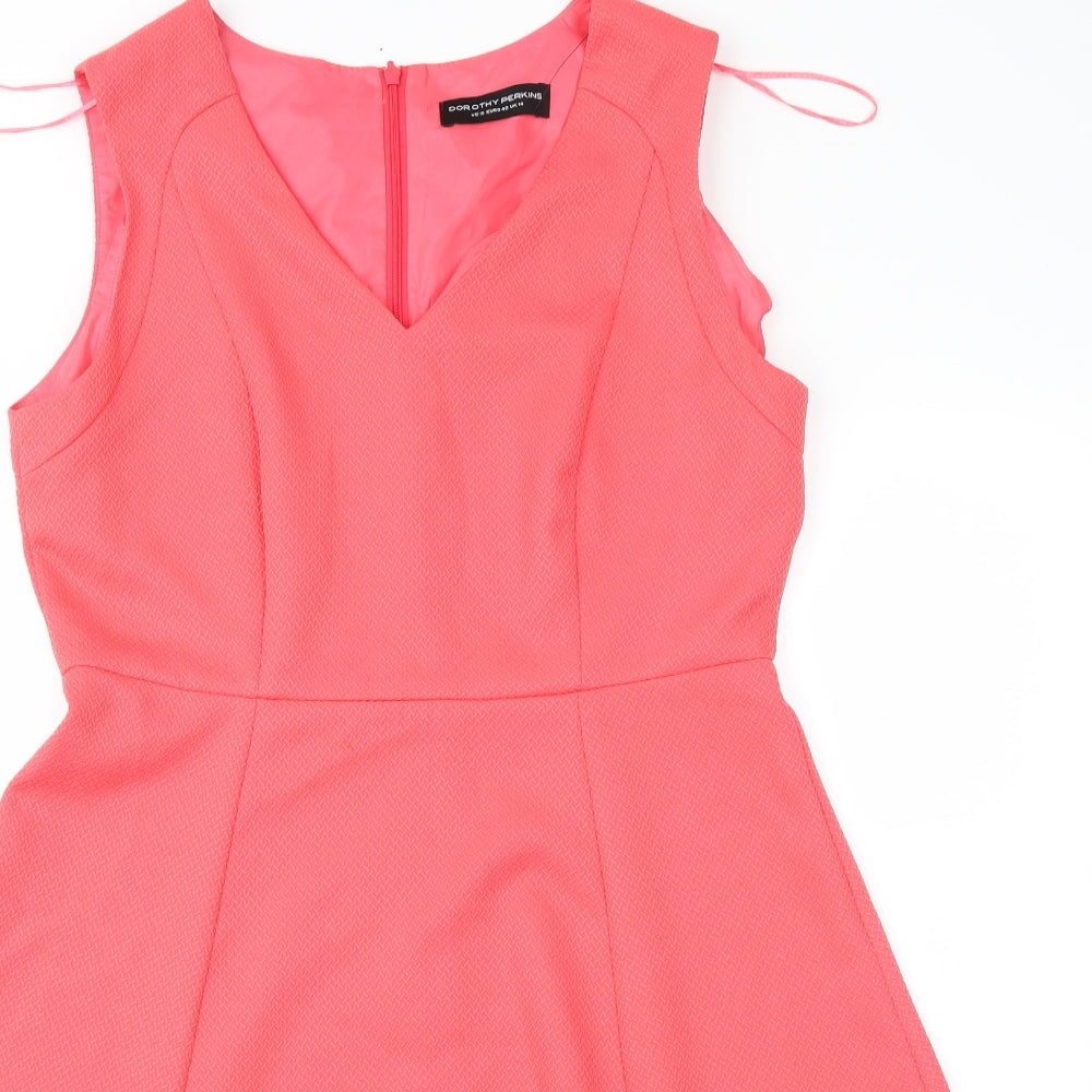 Dorothy Perkins Womens Pink   Fit & Flare  Size 14