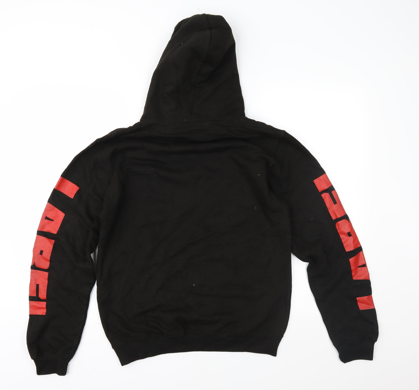 Label Mens Black   Pullover Hoodie Size S