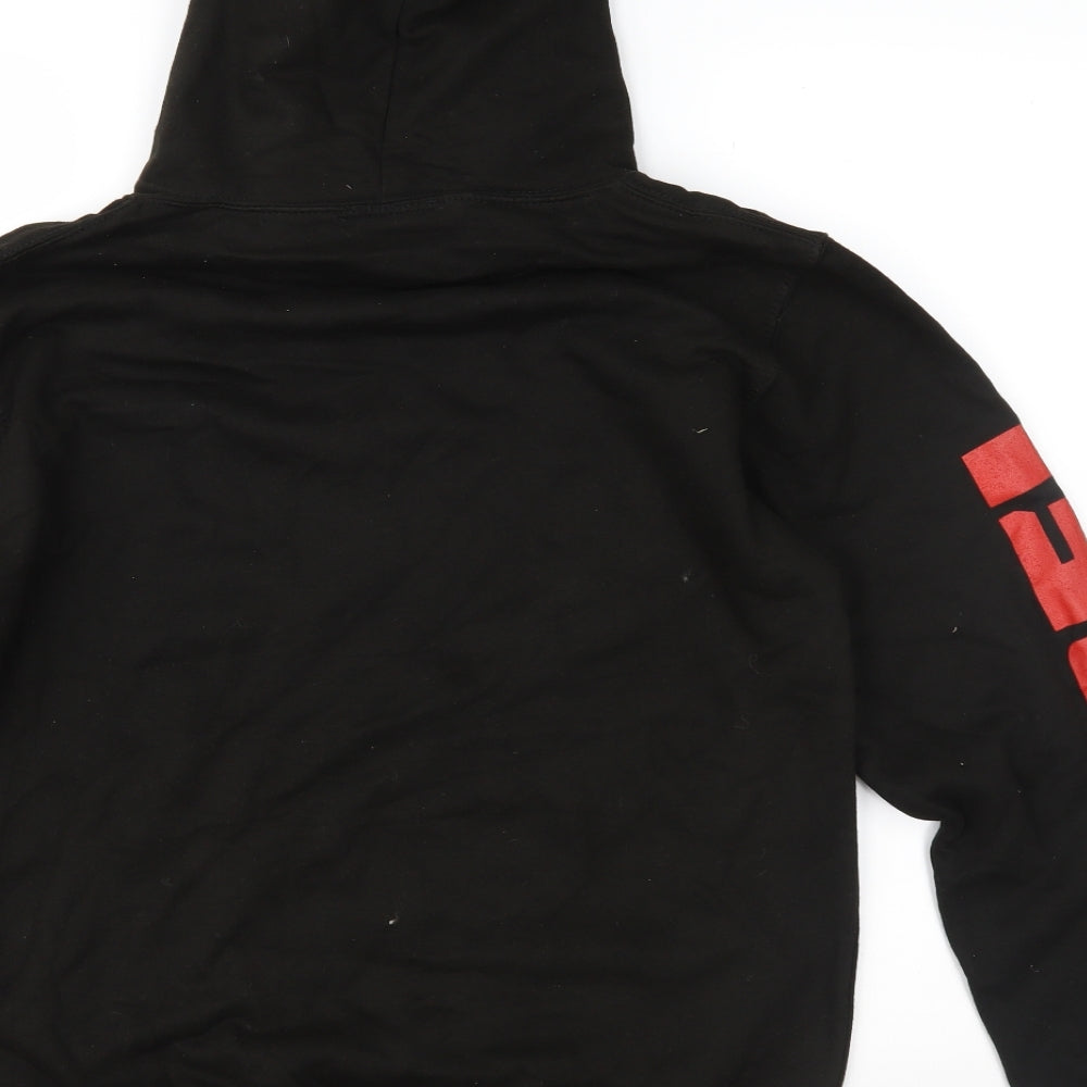 Label Mens Black   Pullover Hoodie Size S