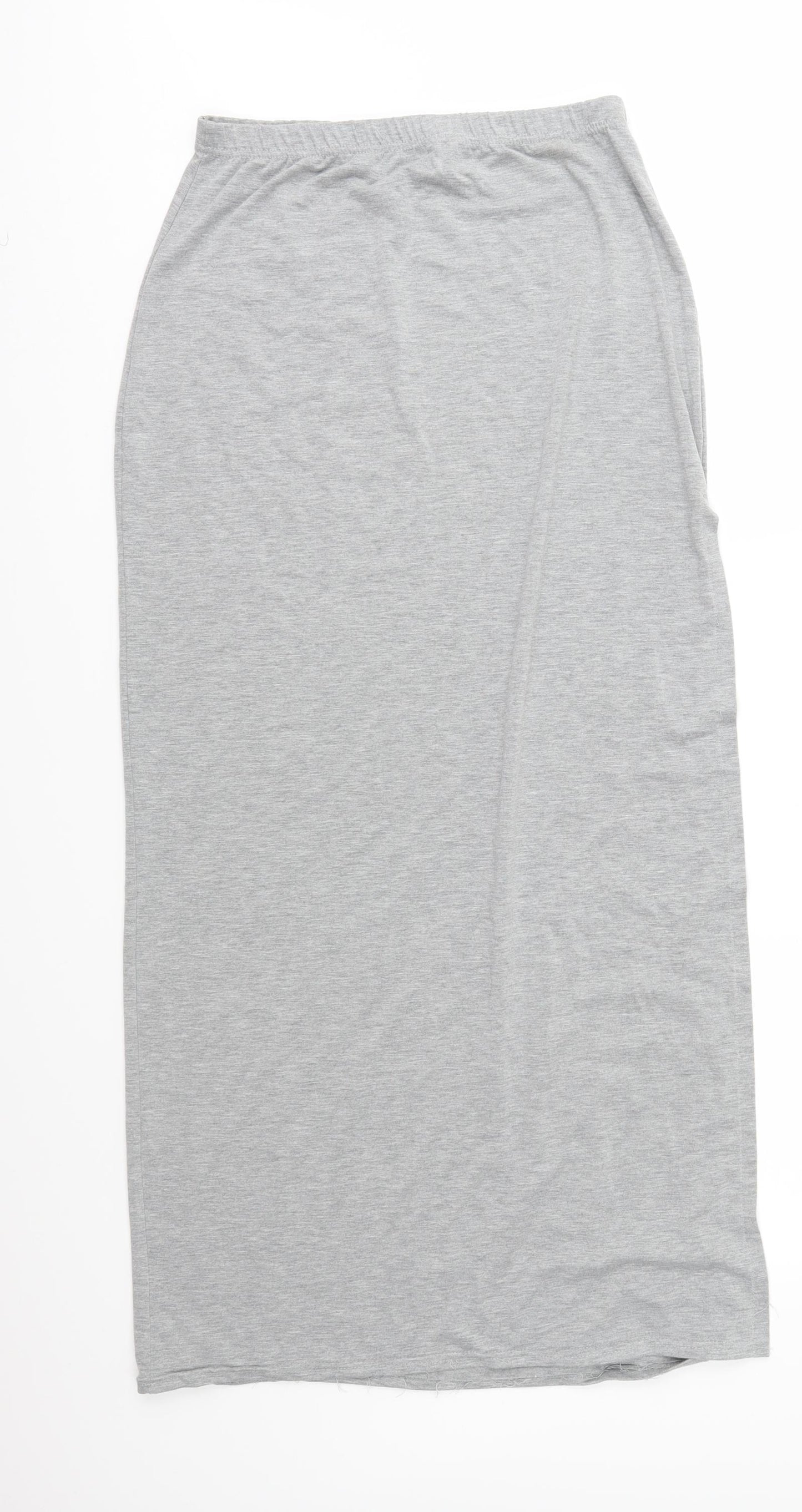 Missguided Womens Grey  Jersey Maxi Skirt Size 12