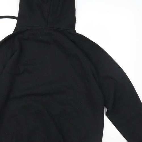 Label Mens Black   Pullover Hoodie Size XS