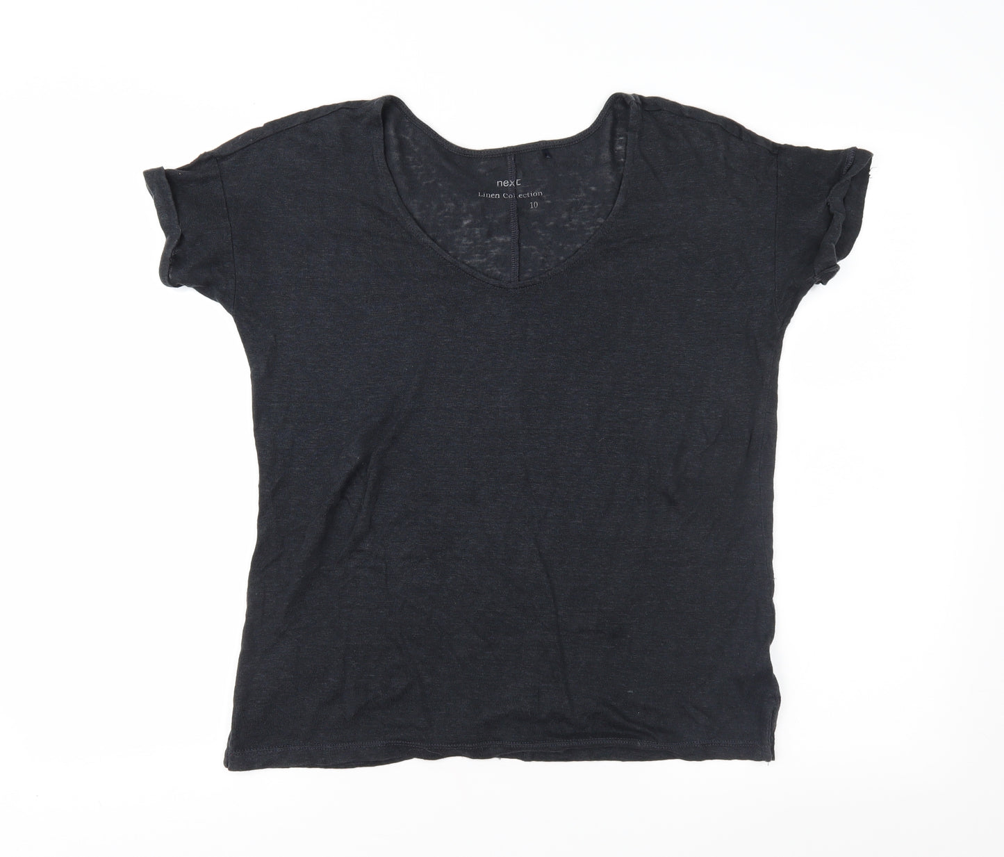 NEXT Womens Black  Jersey Basic T-Shirt Size 10
